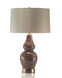 Molten Mocha 31 inch 60 watt Brown and Oyster Table Lamp Portable Light