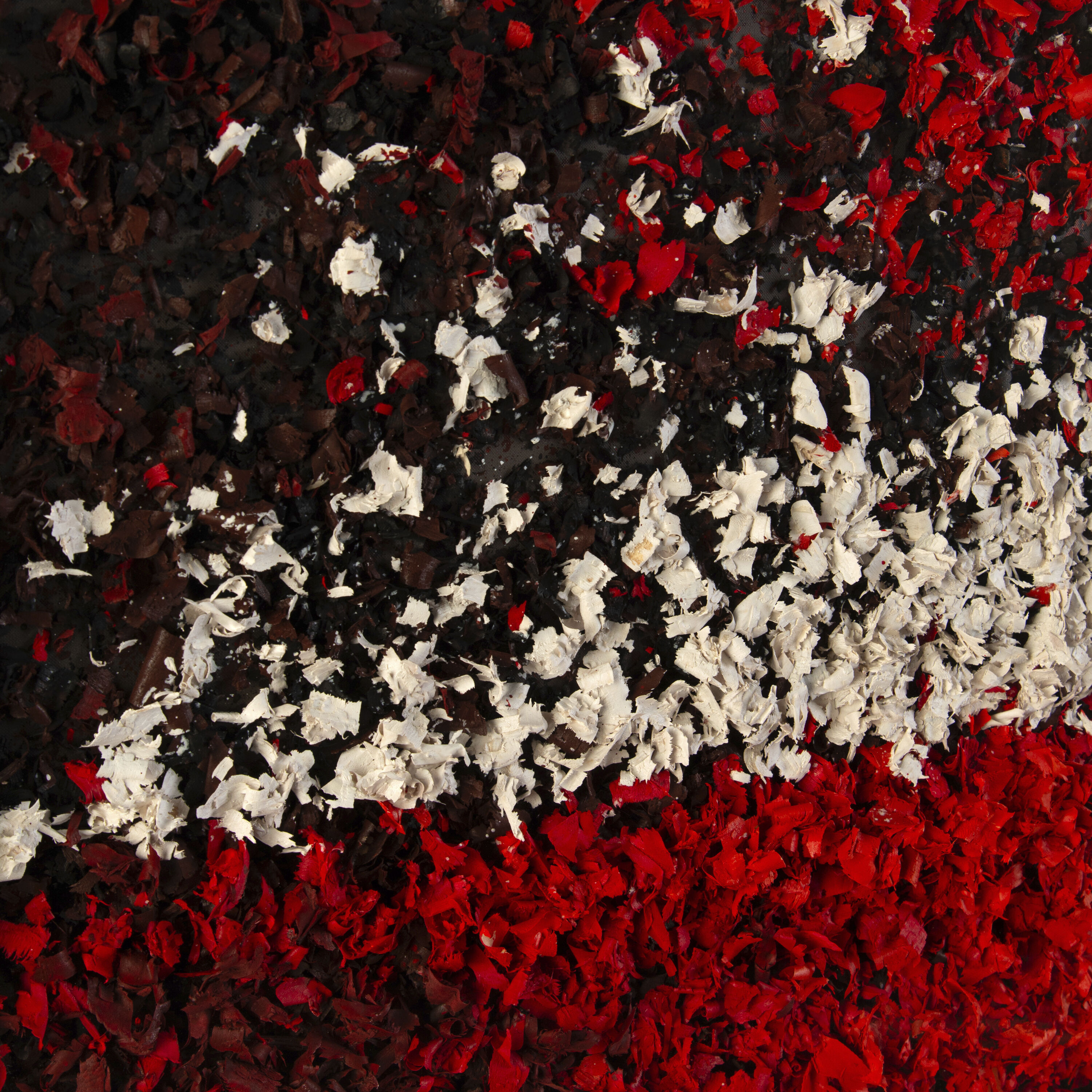 Ruan Wei's Crimson Horizon 47.25 X 47.25 inch Abstract Art