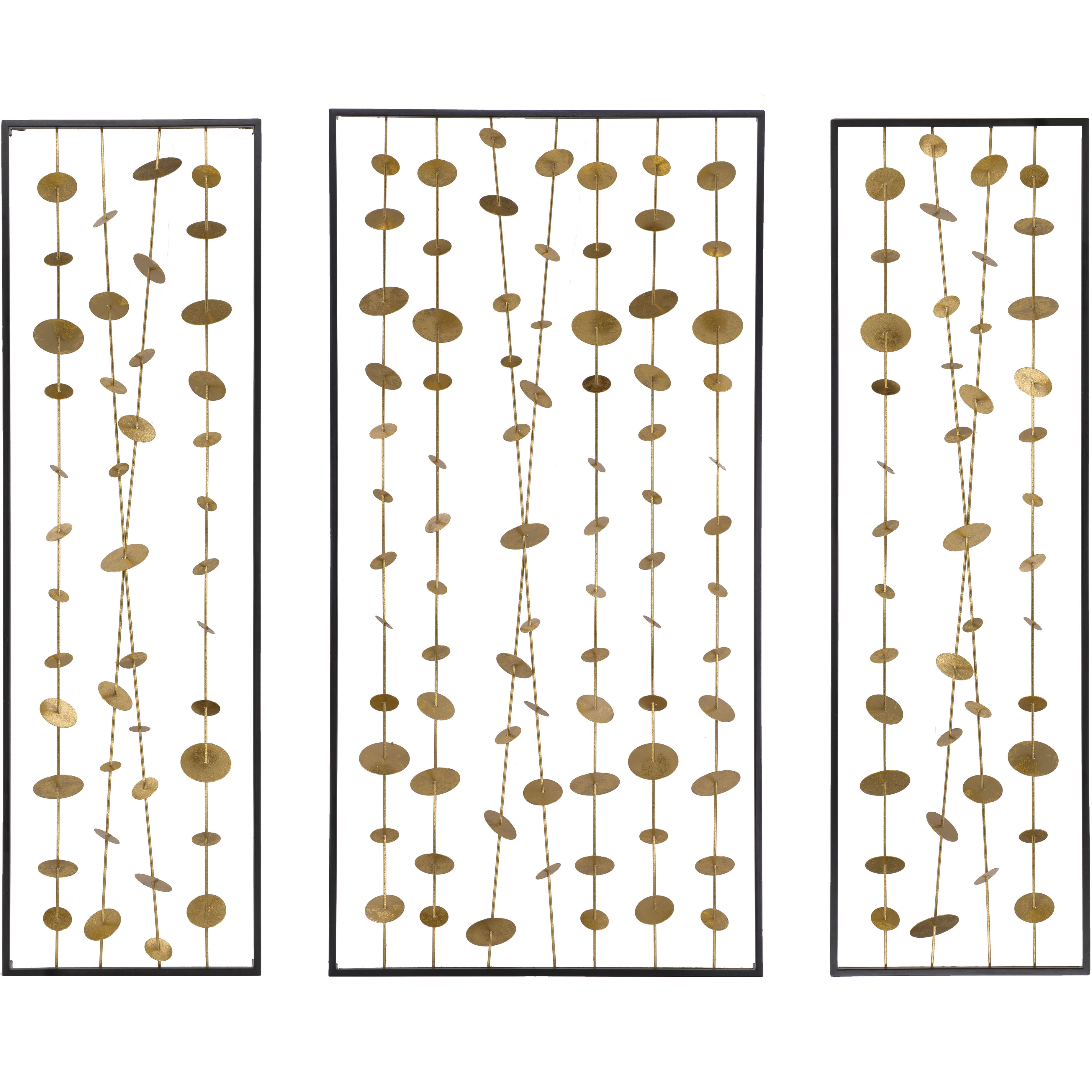 Anita Gold and Black Wall Accent