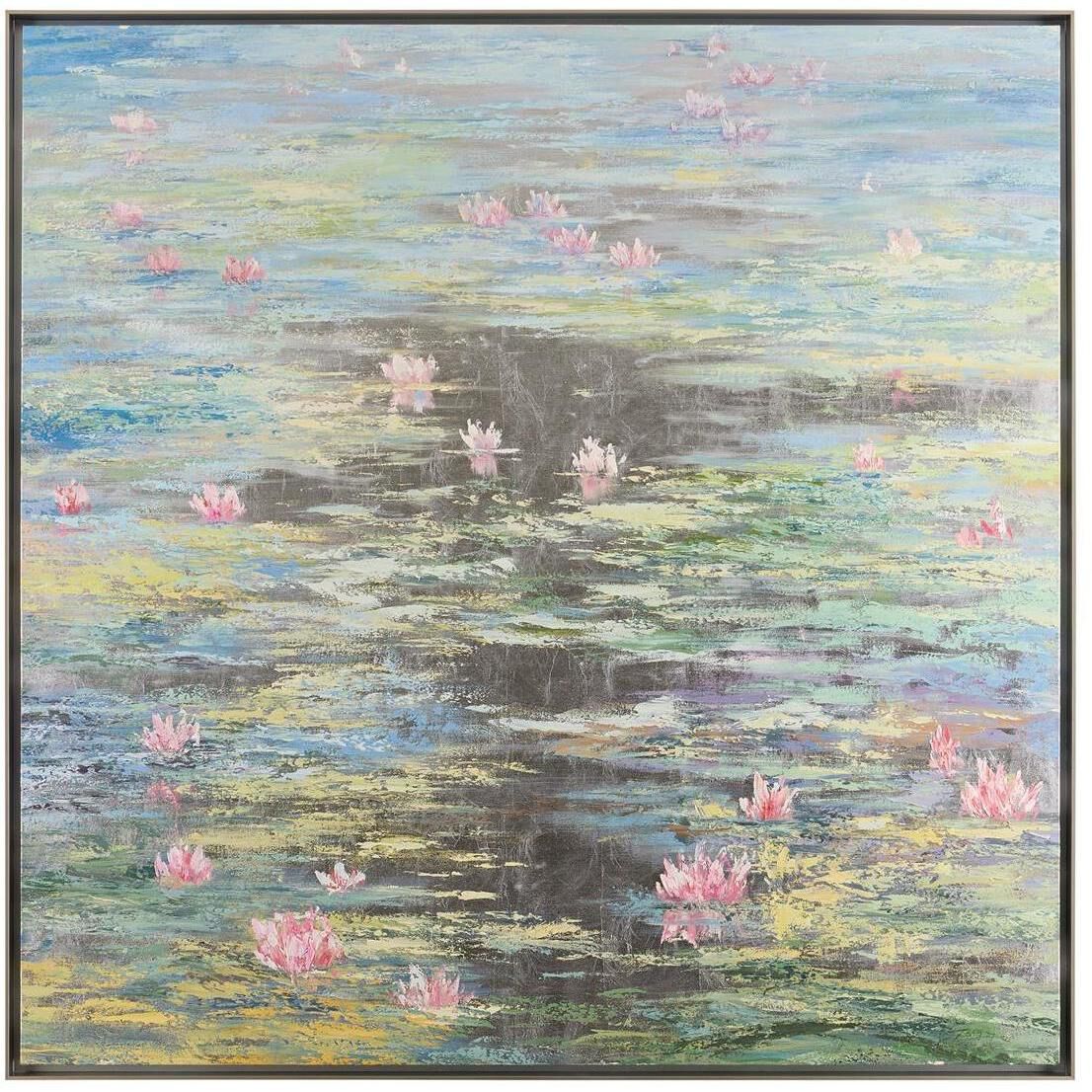 Teng Fei's Floating in Silence 60 X 60 inch Oils and Original Art