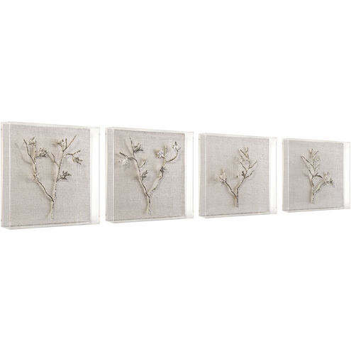Leah Silver Wall Art, Set of 4
