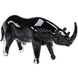 Glass Rhino 13 X 6.5 inch Sculpture