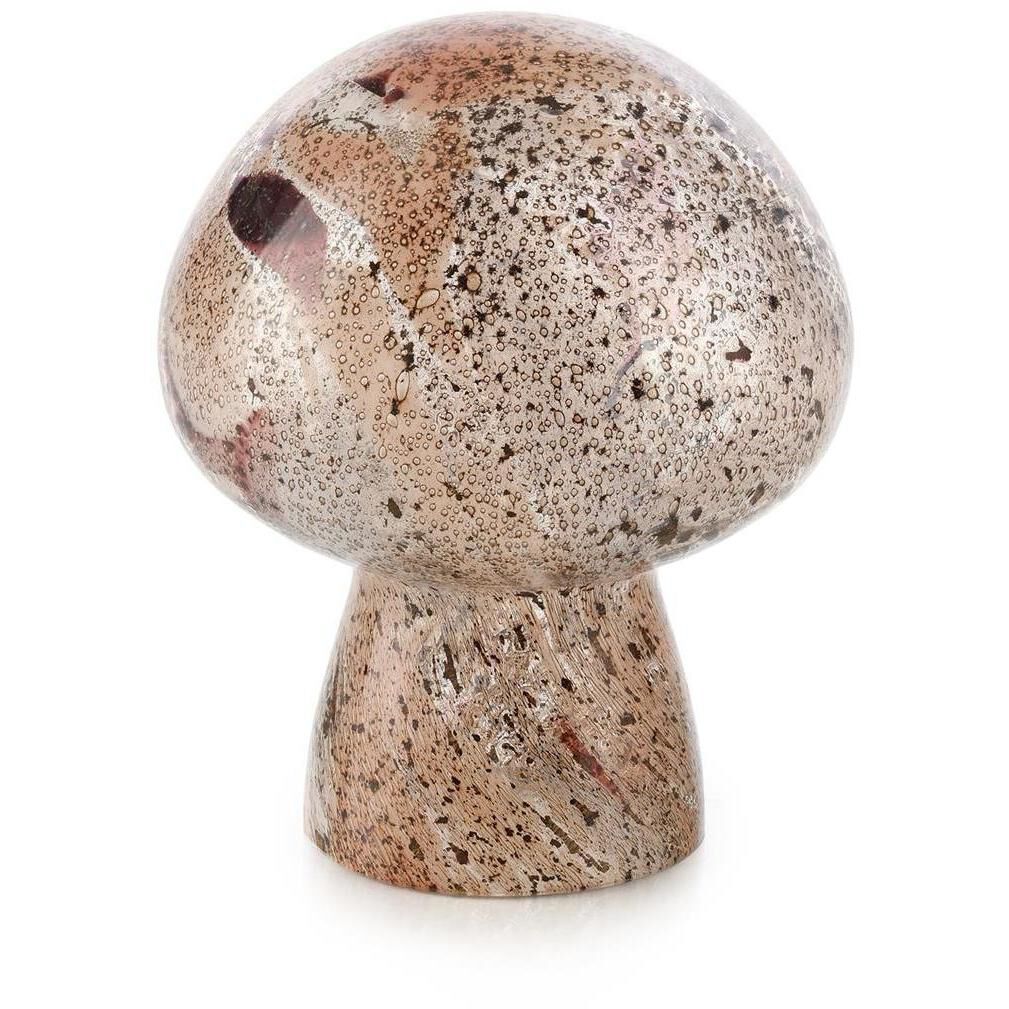 Glass Mushroom 8.5 X 7 inch Sculpture, Small