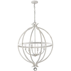 Callie 6 Light 26 inch Country White Pendant Ceiling Light
