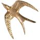 Set of Three Brass Birds in Flight Polished Brass Accent Wall Decor