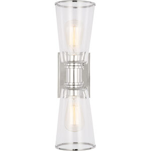 C&M by Chapman & Myers Alessa 2 Light 5.00 inch Bathroom Vanity Light