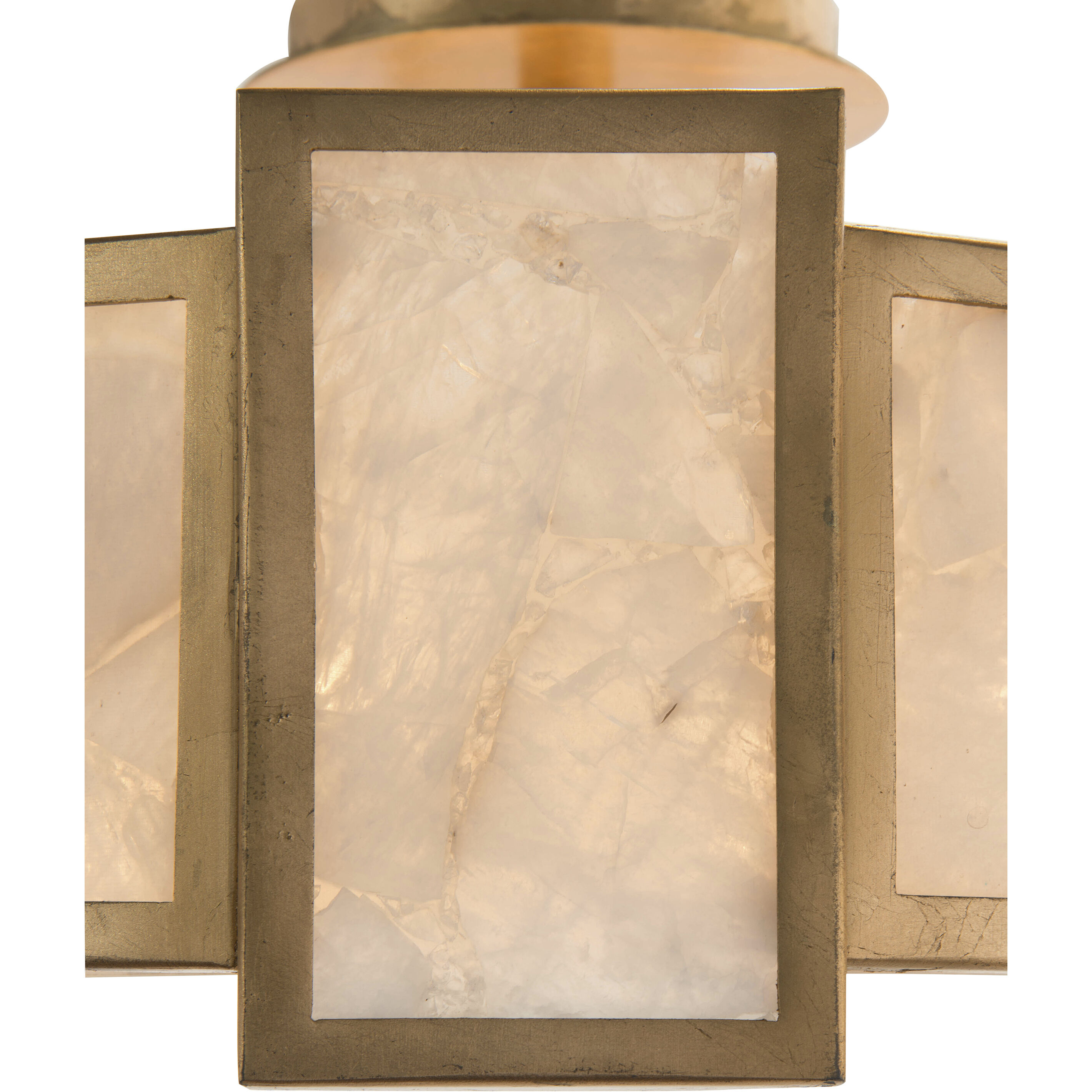 Calcite 6 Light 20 inch Gold Leaf Semi Flush Mount Ceiling Light