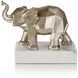 Elephant 11 X 10 inch Sculpture, on Marble