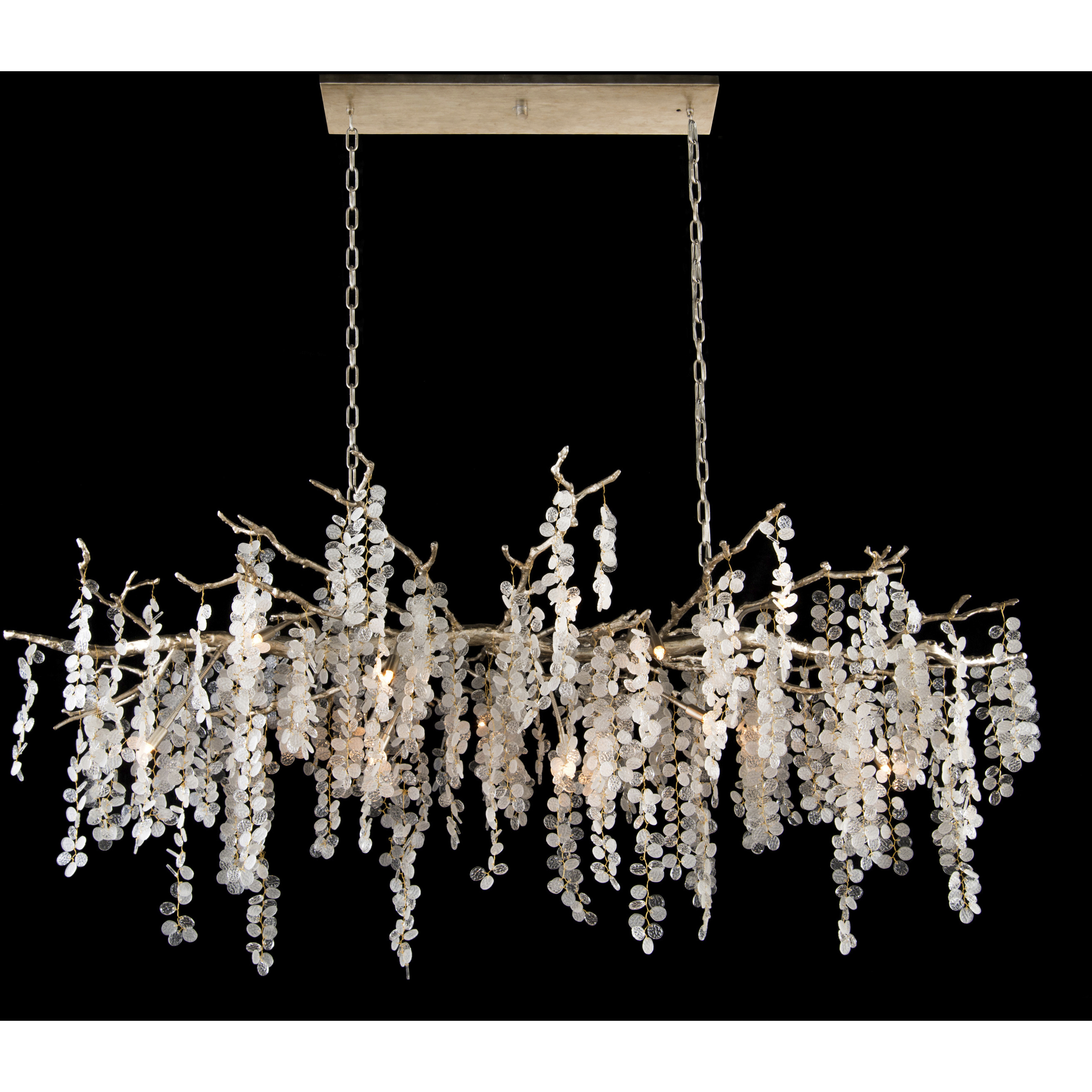 Shiro-Noda 15 Light Champagne Chandelier Ceiling Light