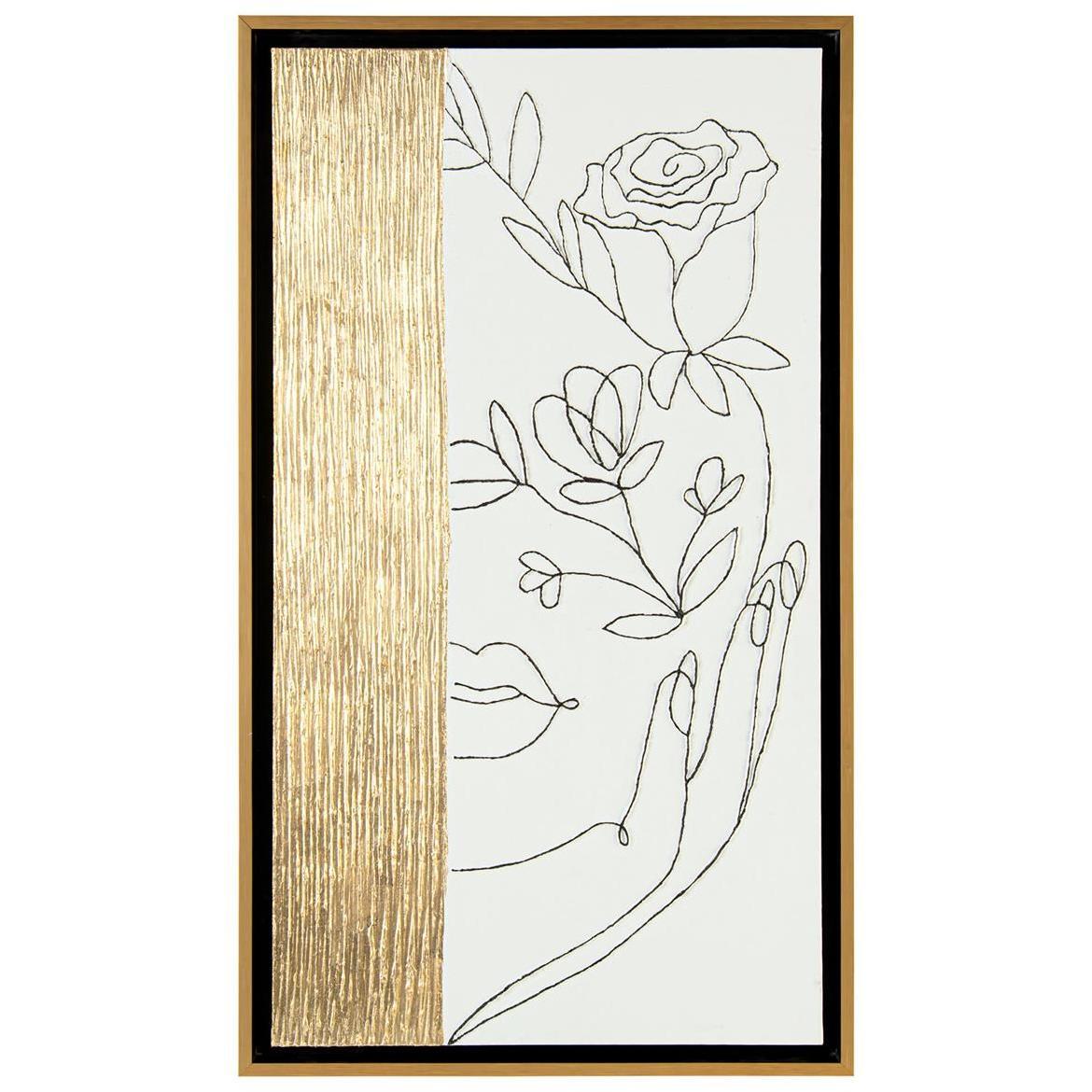 Ethereal Rose II Gold Leaf Giclees 