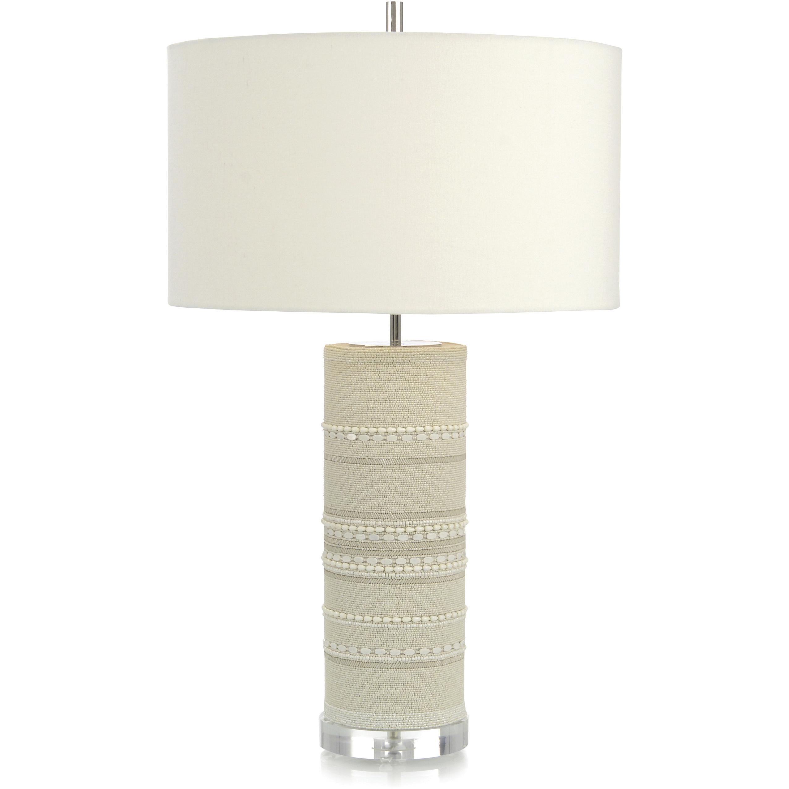 Beaded Column Table Lamp Portable Light