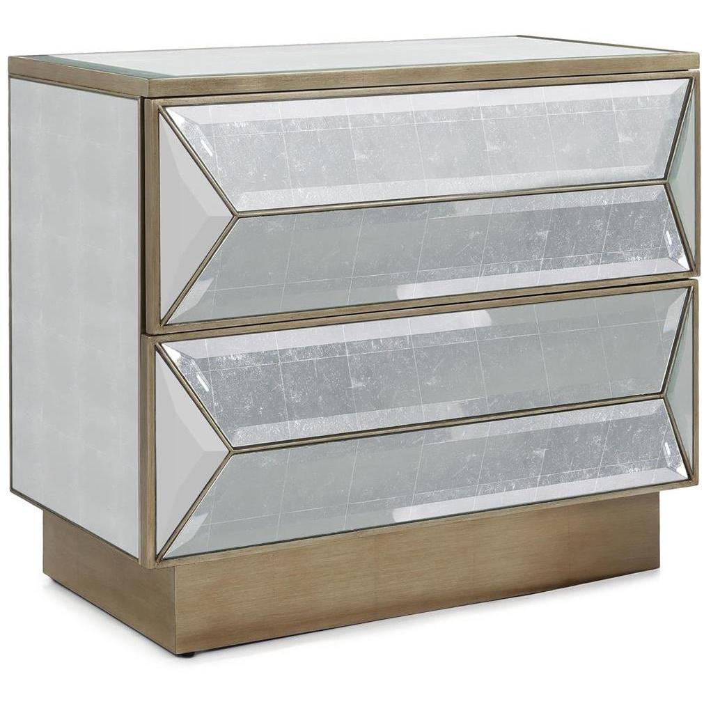 Catarina 34.25 X 30.75 inch Nightstand, Two-Drawer