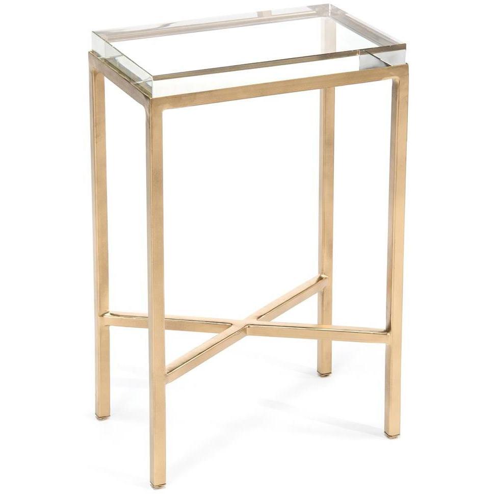 Glass Block Side Table
