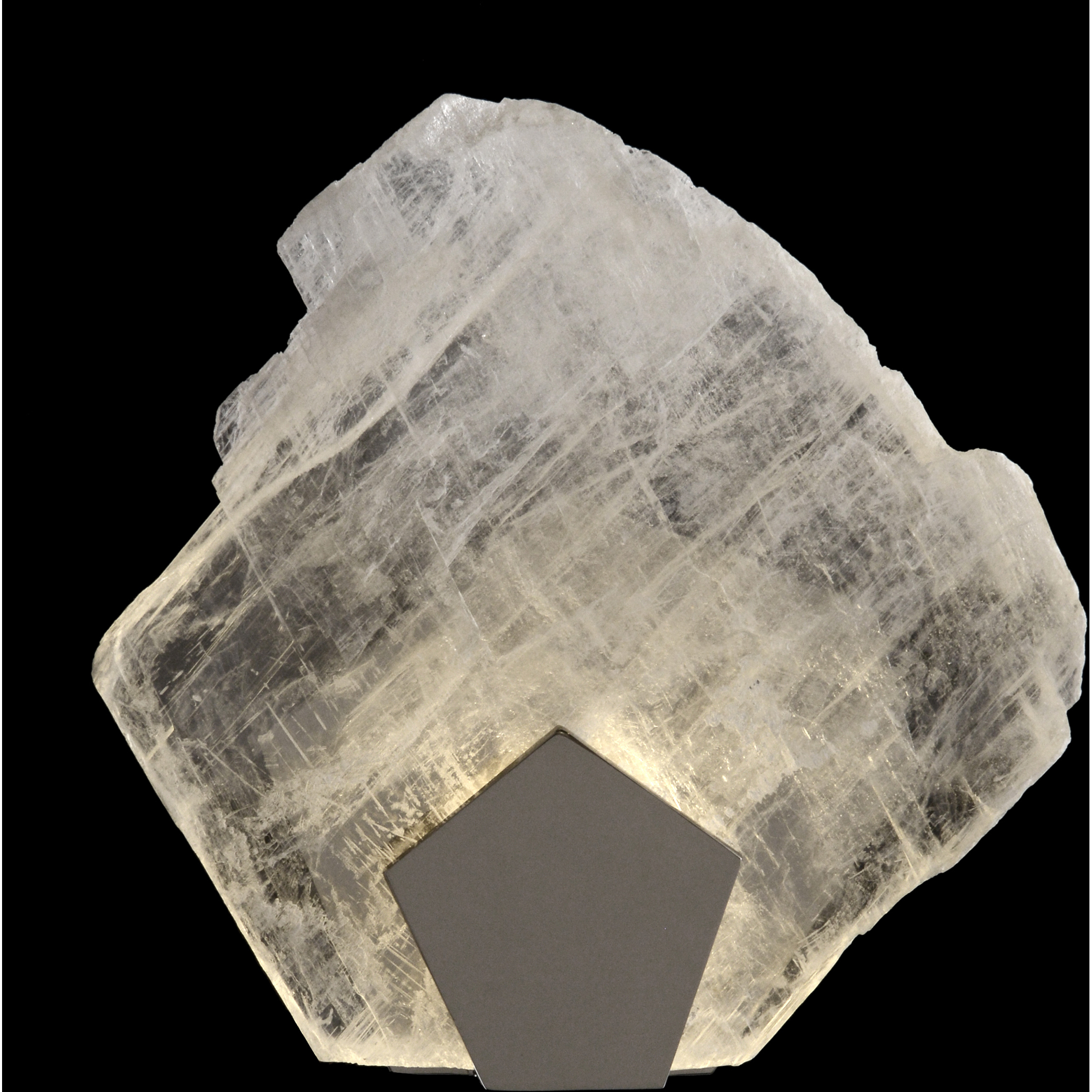 John-Richard Moonlight Sonata 1 Light Polished Stainless Wall Sconce Wall Light AJC-9189 - Open Box
