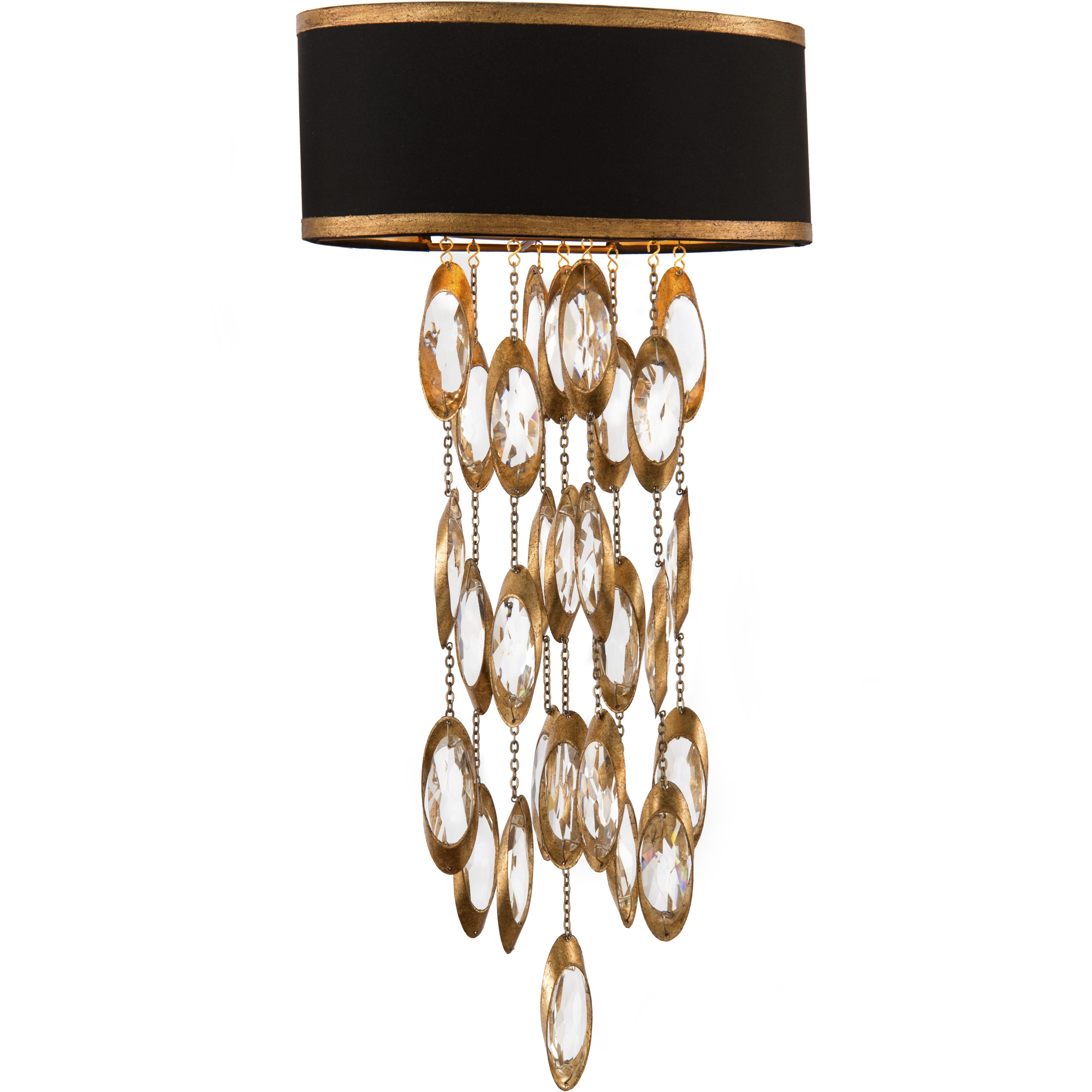 Leah 2 Light 12 inch Black Wall Sconce Wall Light