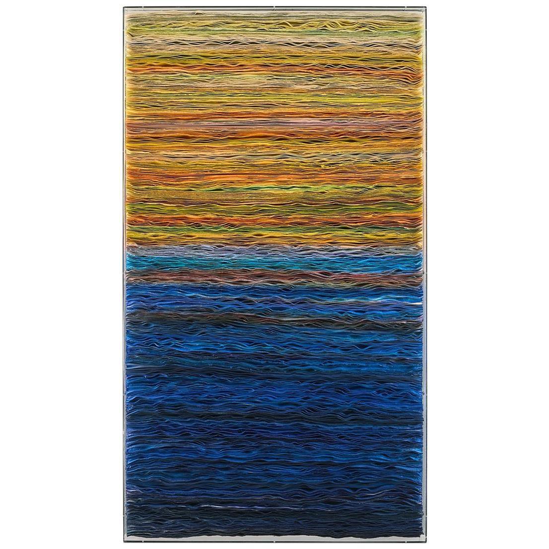 Tony Fey's Sunset Strata 64 X 36.5 inch Oils and Original Art