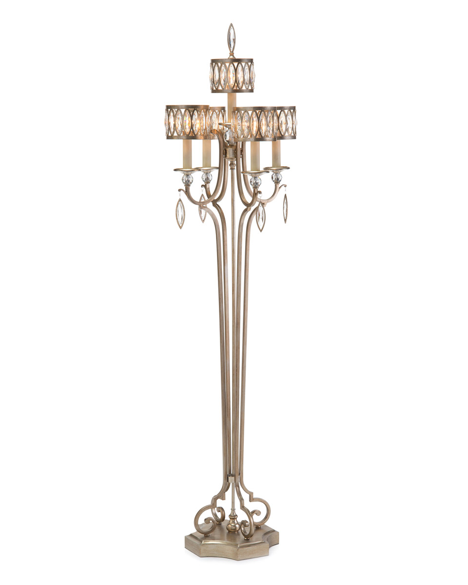 John metallic bronze floor lamp on sale