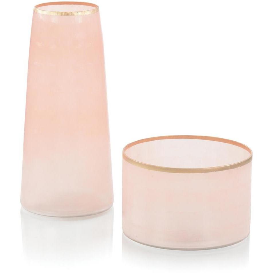 Glass 7.5 X 5 inch Vases, Set of 2
