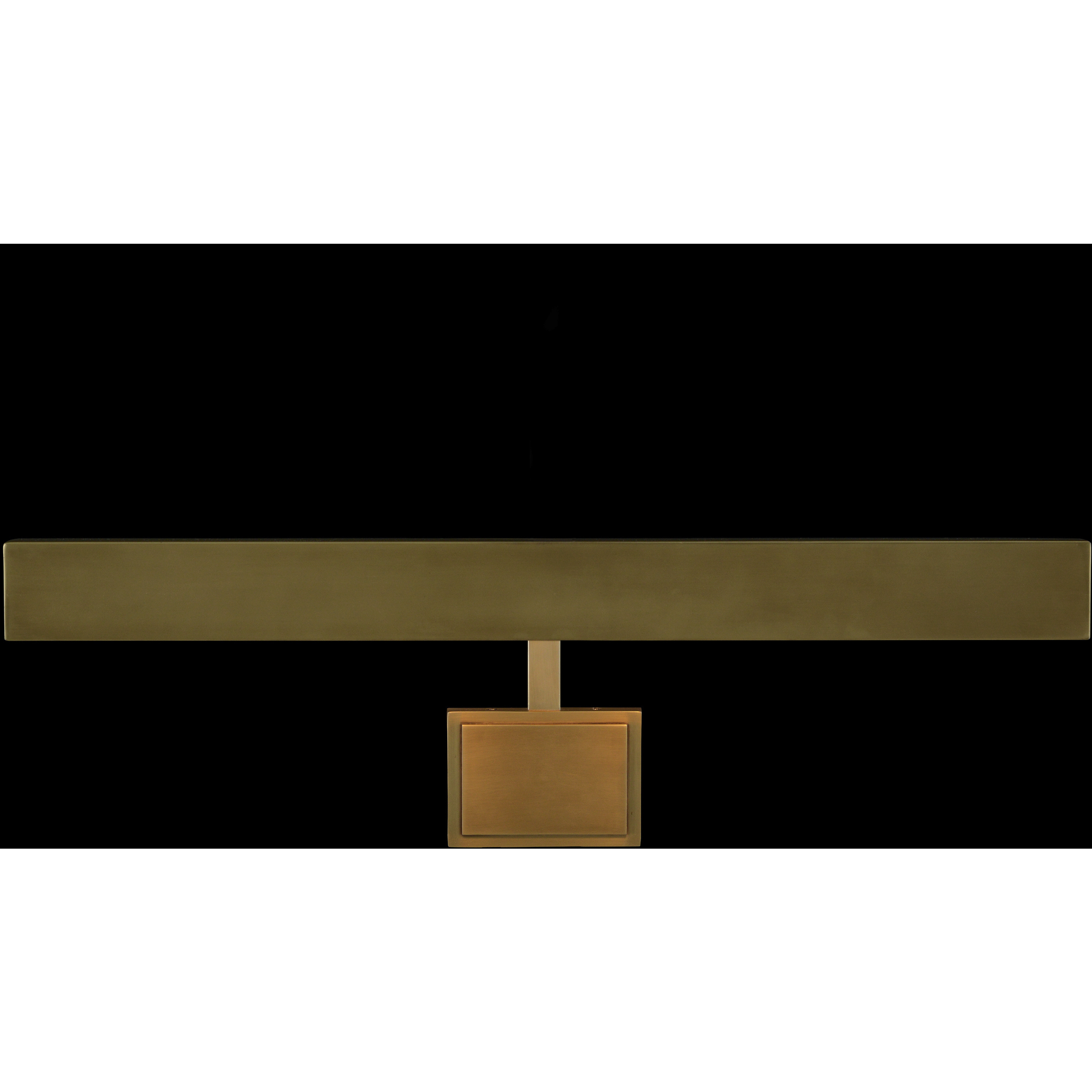 Leah 0 watt Antique Brass Picture Light Wall Light