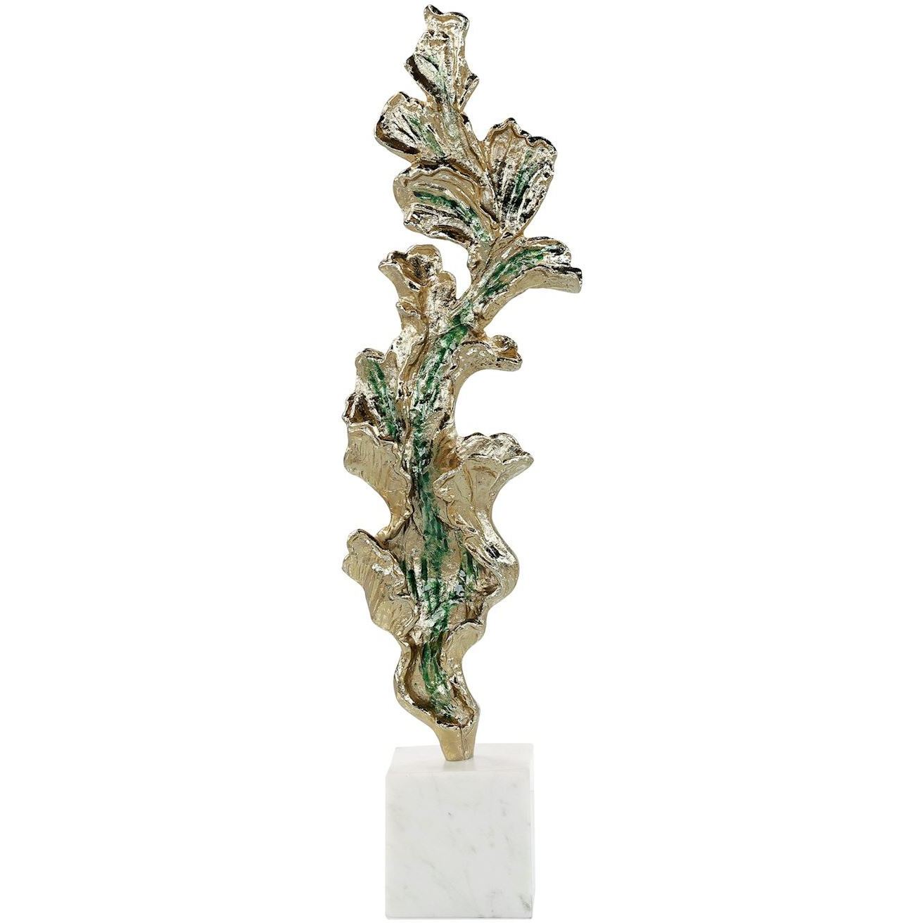 Gleaming Leaf 31.25 X 9.25 inch Sculpture, Large