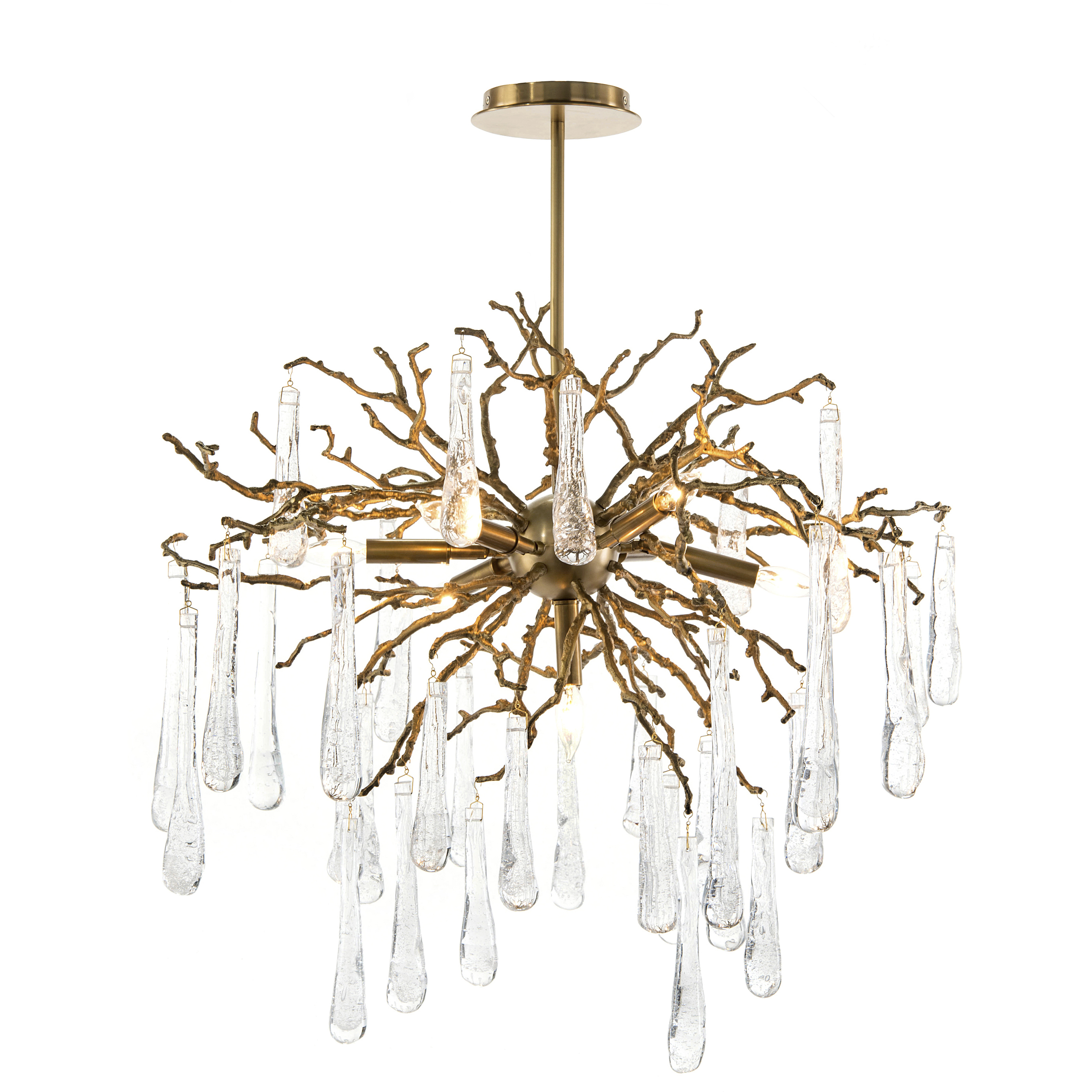 Leah 7 Light Brass Chandelier Ceiling Light
