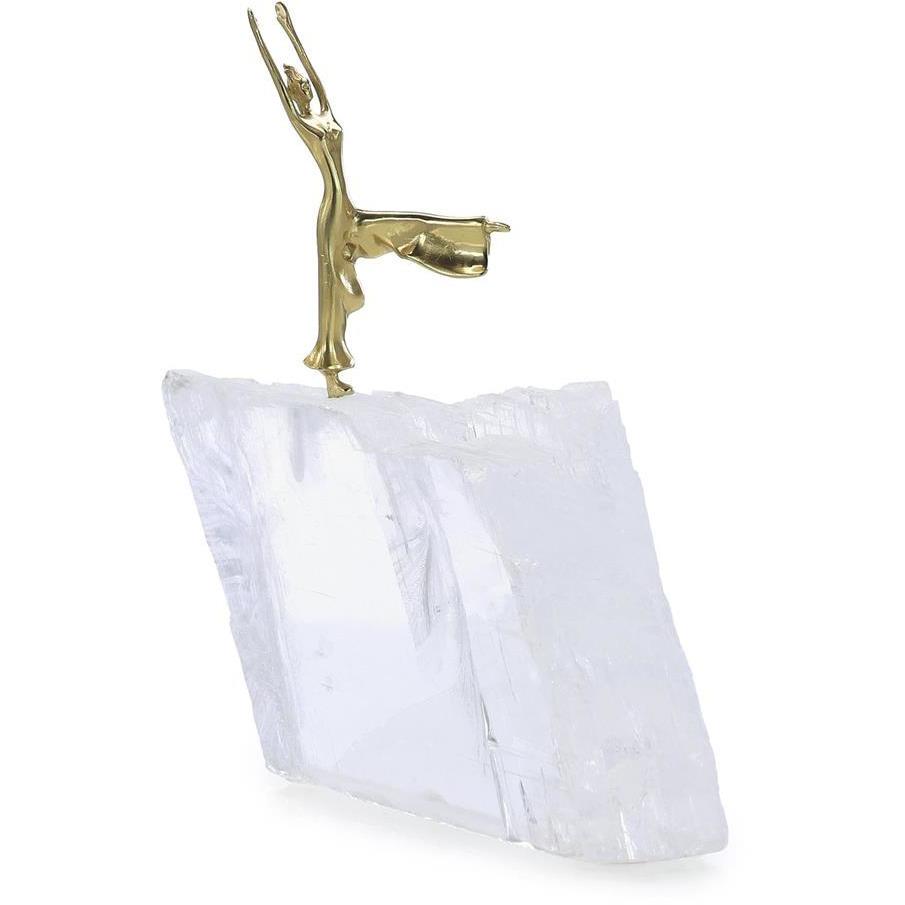 Ethereal Dancer 8.5 X 8.5 inch Sculpture, on Selenite, II