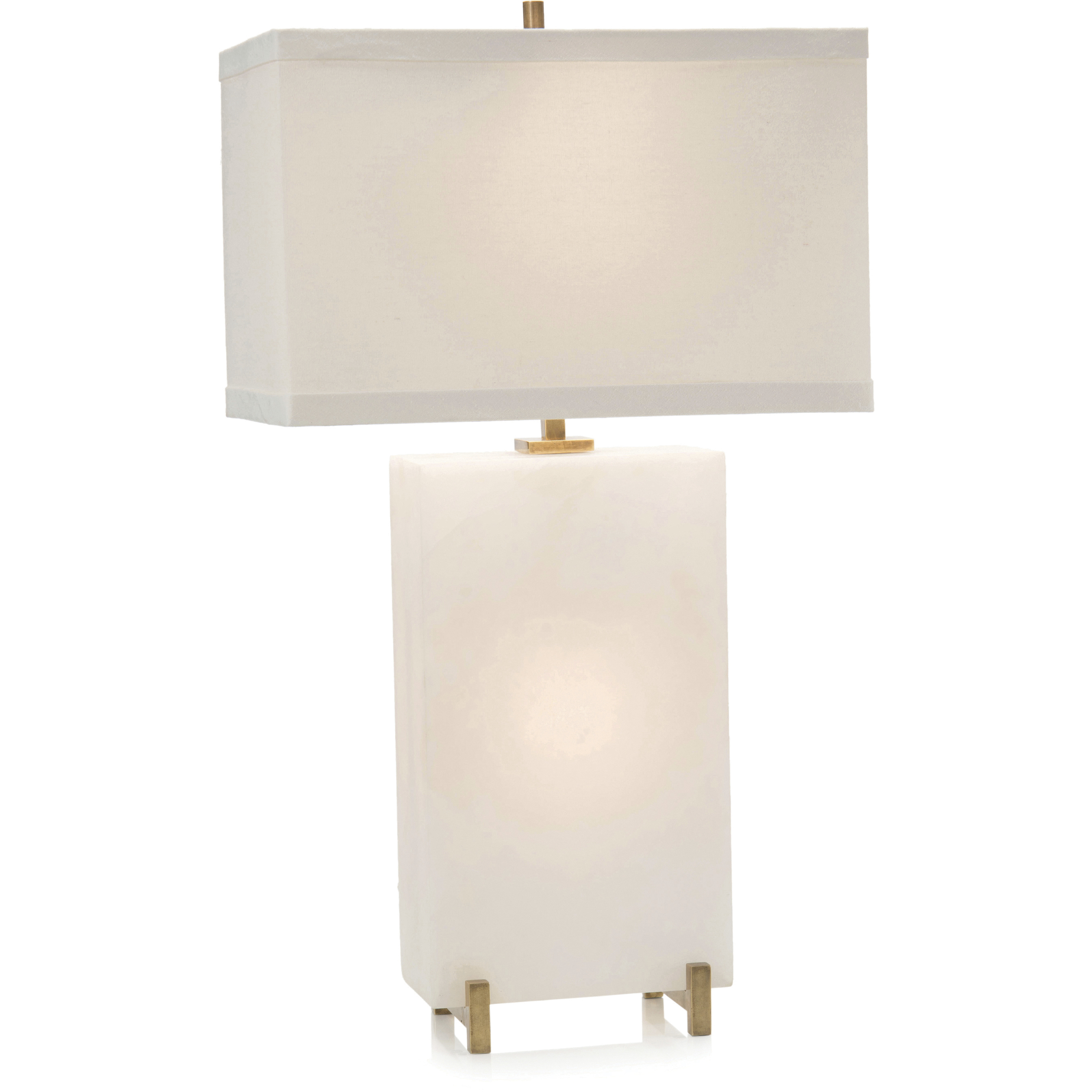 Leah 31 inch 60.00 watt Alabaster Table Lamp Portable Light